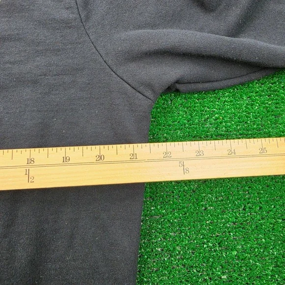 Six Flags Skeleton Sweatshirt Mens Medium Black Fright Fest Halloween Rib Cage - Picture 6 of 9